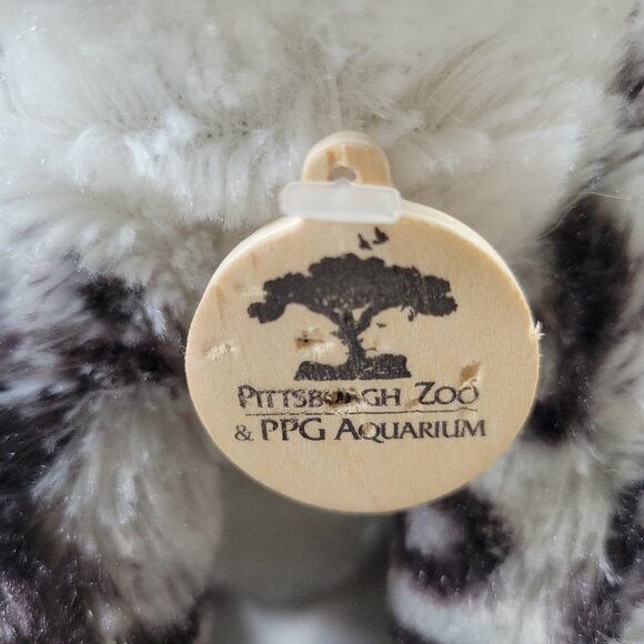 Wild Republic Pittsburgh Zoo Snow Leopard Plush Gray White 10" - Picture 3 of 8